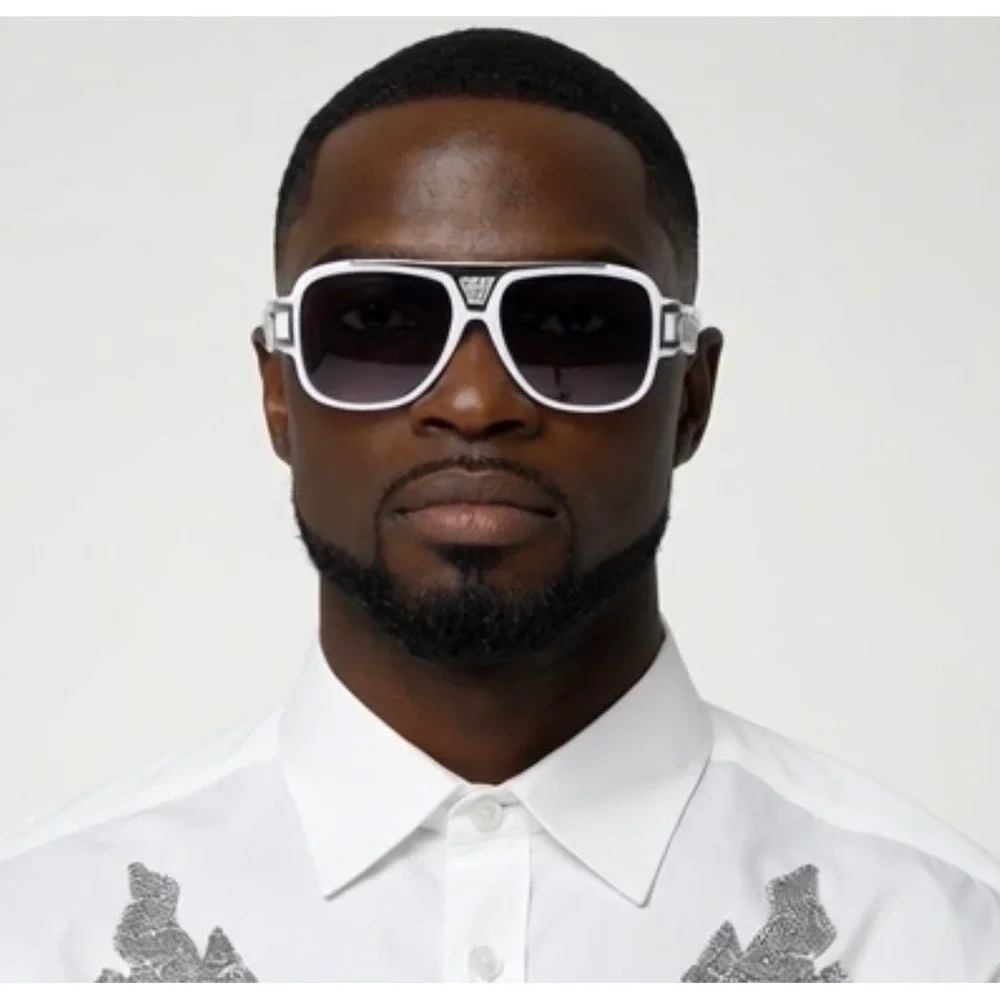 SUNGLASSES ELEGANT RETRO HIP HOP‎ STYLE RAPPER NEW MALE FLAT LENS RETRO CLASSIC